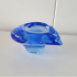 Murano ashtray blue heart